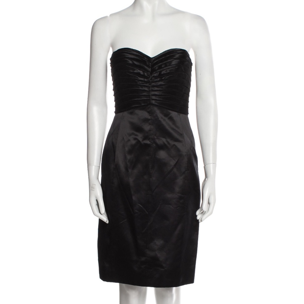Vivienne Tam silk strapless cocktail dress